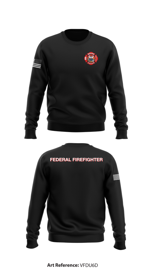 Veteran Affairs Fire Department-Bath, NY Store 1 Core Men's Crewneck Performance Sweatshirt - vfDu6d