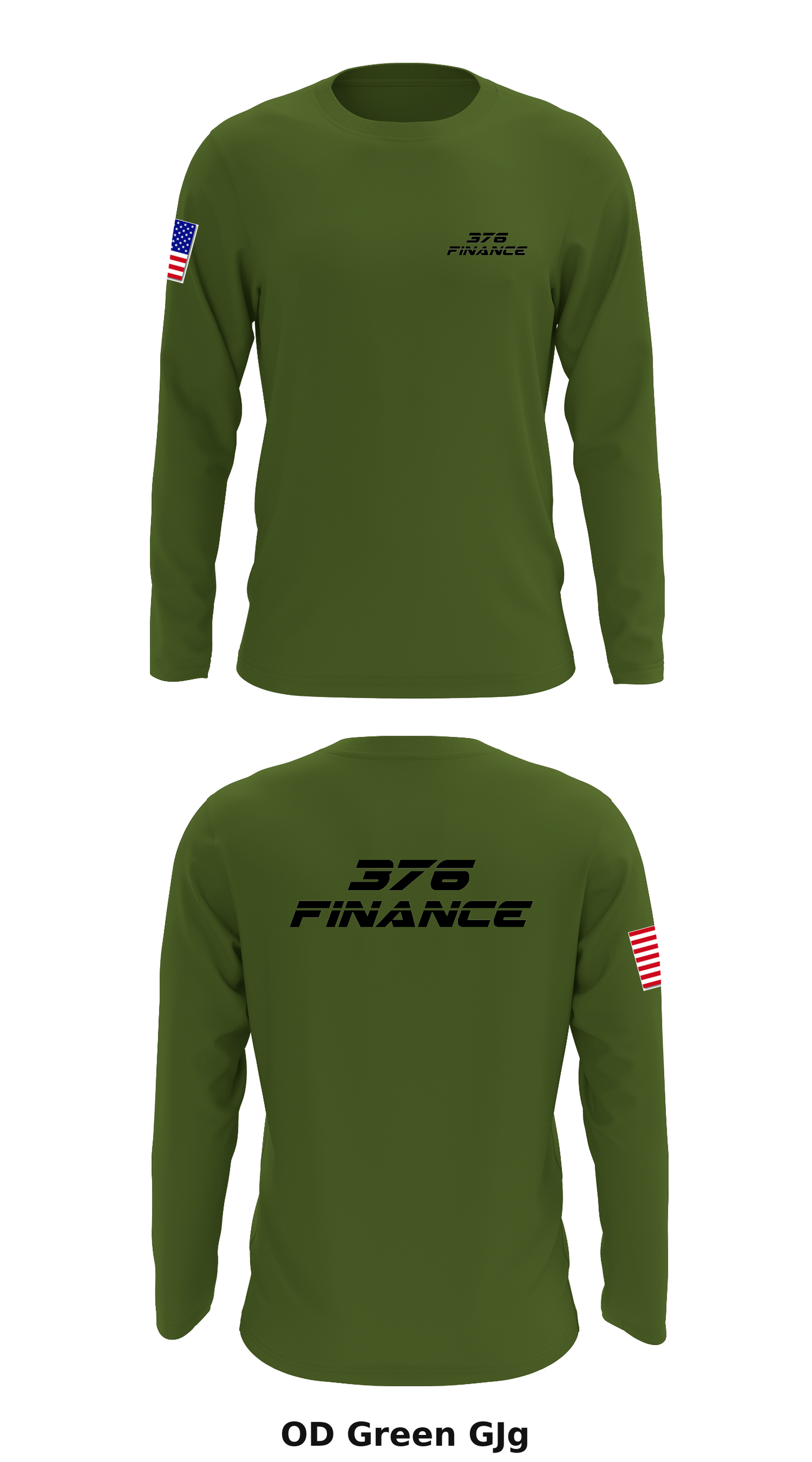 376 finance Store 1 Core Men's LS Performance Tee - GJg