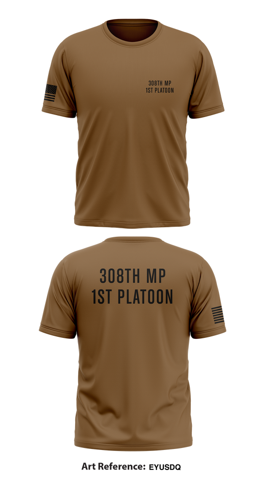 308th MP 1st Platoon Store 1 Core Men's SS Performance Tee - EyusdQ