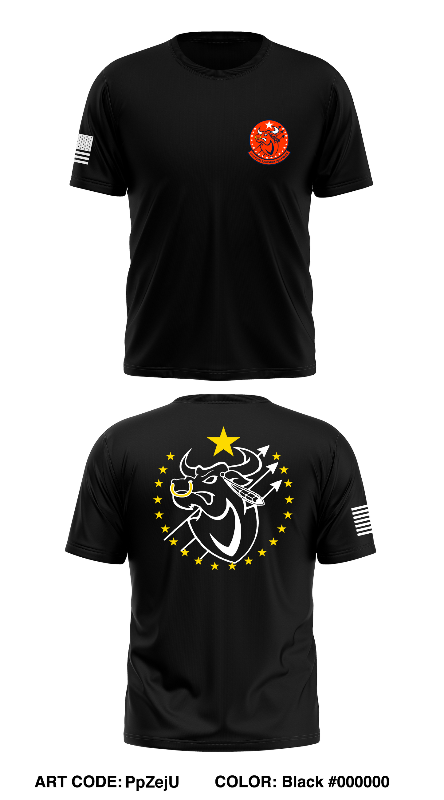 183d Civil Engineer Squadron Store 1 Core Men's SS Performance Tee - PpZejU