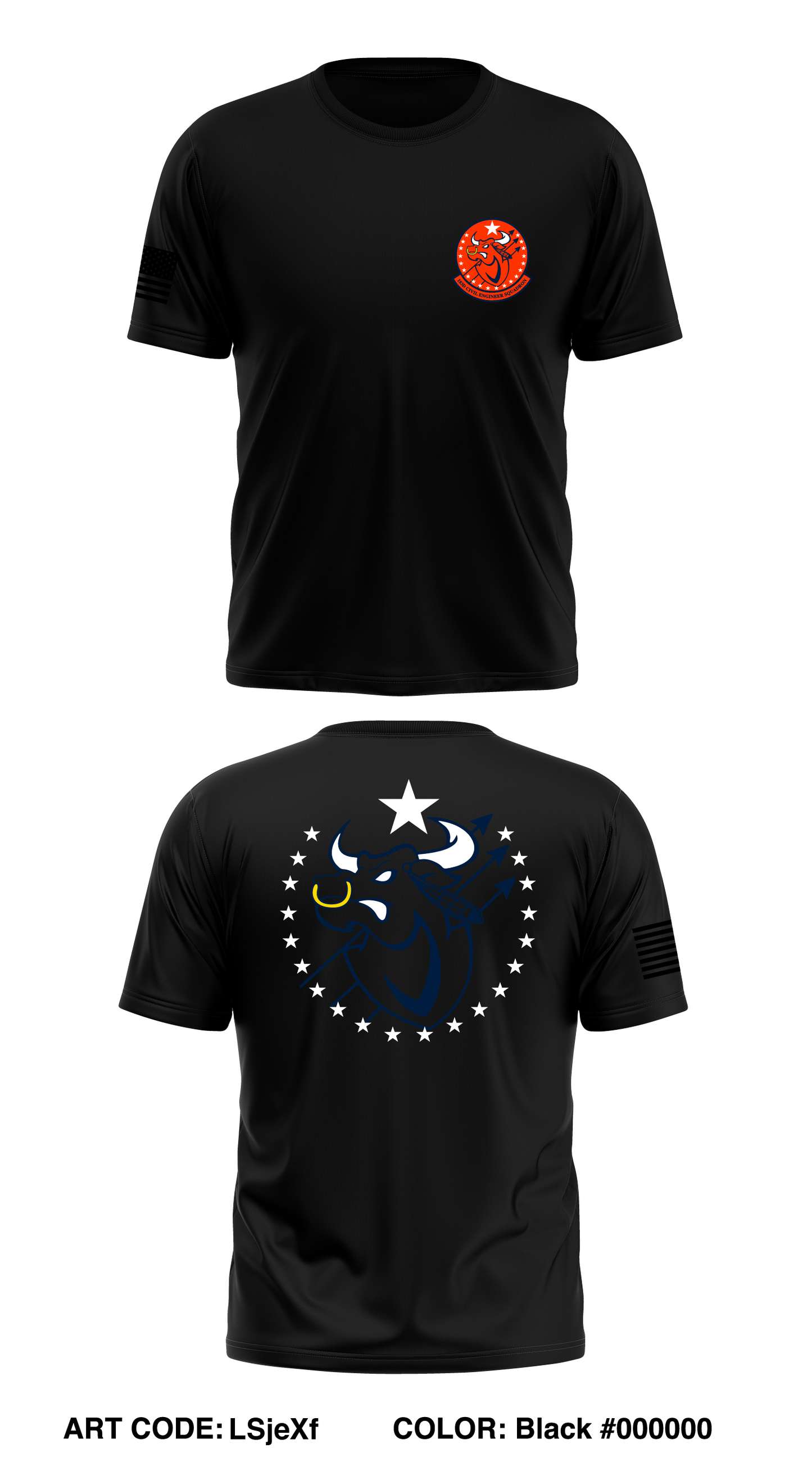 183d Civil Engineer Squadron Store 1 Core Men's SS Performance Tee - LSjeXf