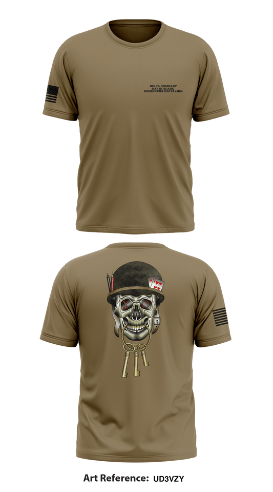 Delta Company 837 Brigade Engineers Battalion Store 1 Core Men's SS Performance Tee - uD3vZy