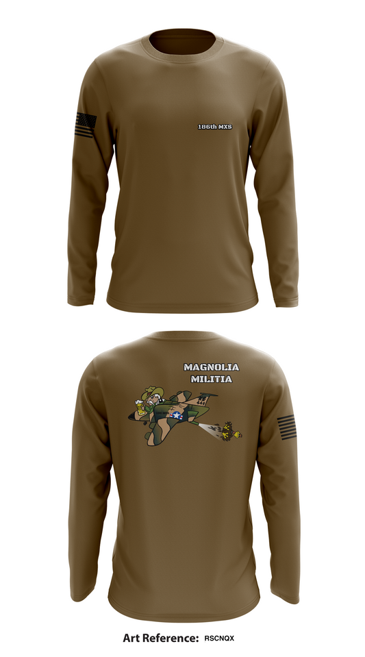 186th MXS Store 1 Core Men's LS Performance Tee - rscnqx
