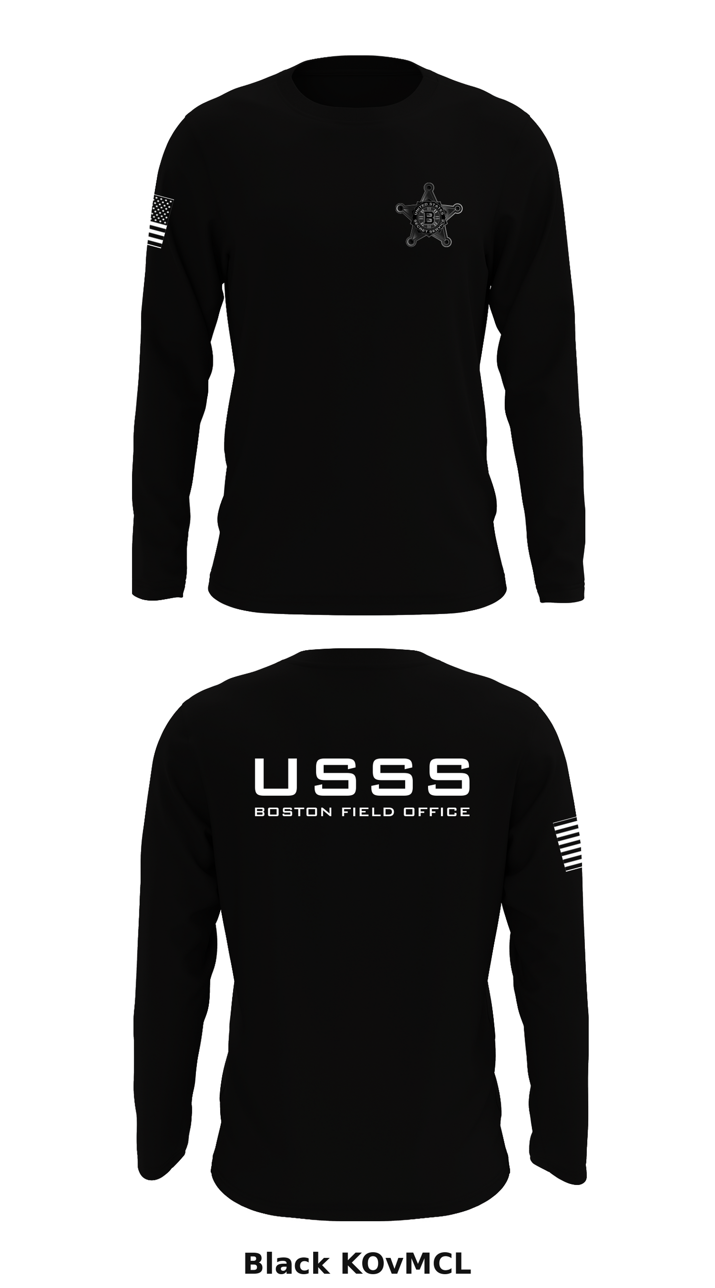 USSS Boston Field Office Store 1 Core Men's LS Performance Tee - KOvMCL