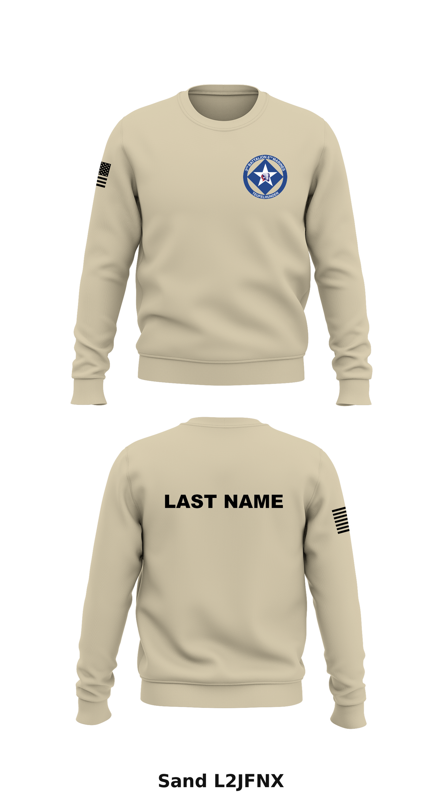 I Co, 3rd BN, 6th Marines Store 1 Core Men's Crewneck Performance Sweatshirt - L2JFNX