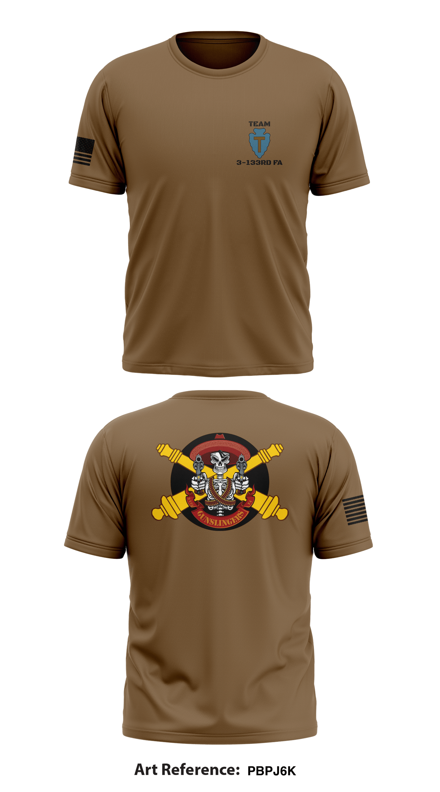 3-133rd FA Store 1 Core Men's SS Performance Tee - pBpJ6K