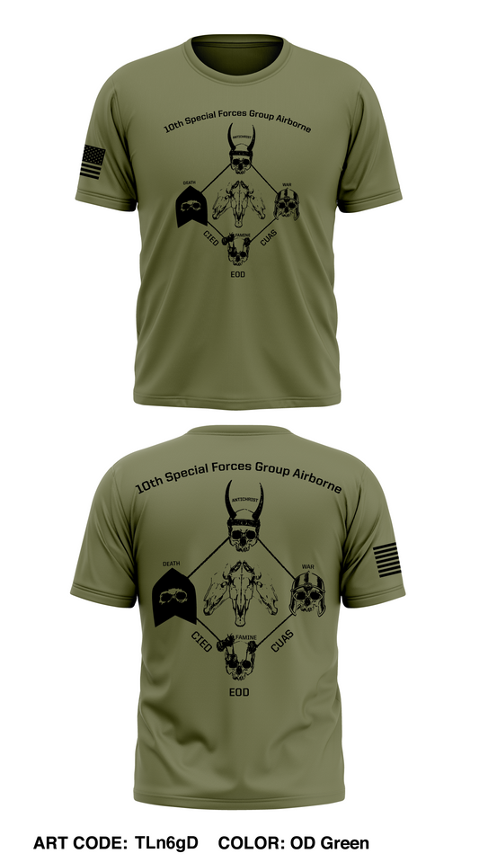 10th SFG (A) CIED Det. Store 1 Core Men's SS Performance Tee - TLn6gD