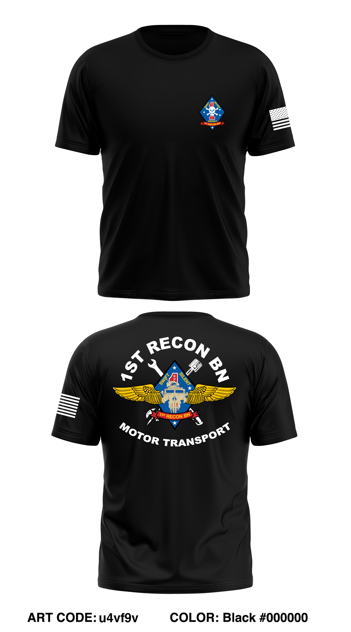 1st Recon Bn Store 1 Core Men's SS Performance Tee - u4vf9v