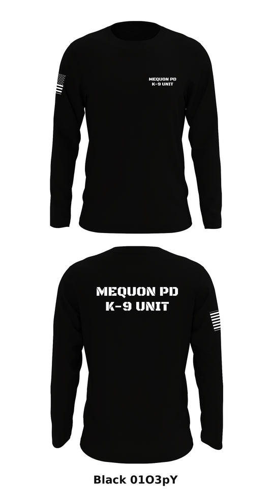 Mequon PD K-9 Store 1 Core Men's LS Performance Tee - 01O3pY