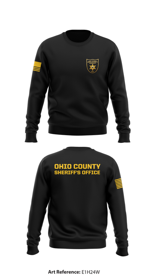Ohio County Sheriff's Office Store 1 Core Men's Crewneck Performance Sweatshirt - E1H24W