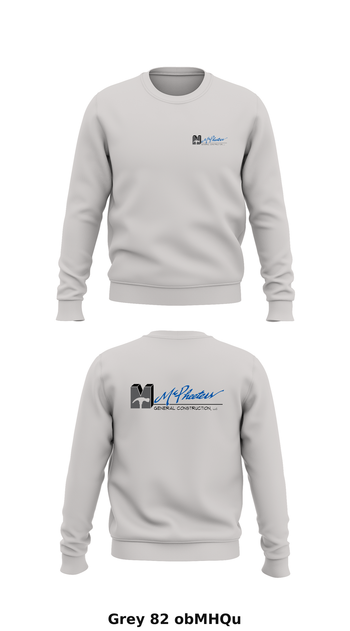 McPheeters General Construction  Store 1 Core Men's Crewneck Performance Sweatshirt - obMHQu