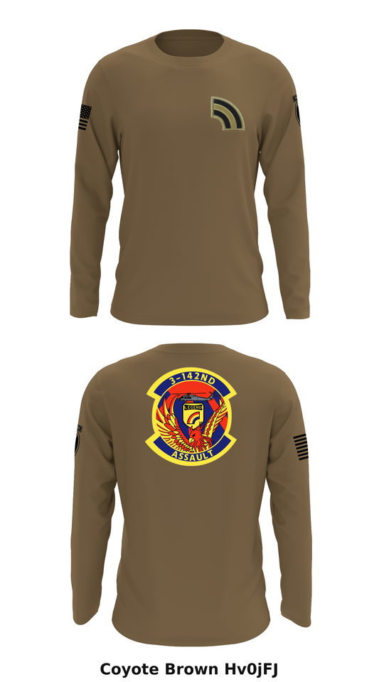D Co 3/142 CAB Store 1 Core Men's LS Performance Tee - Hv0jFJ