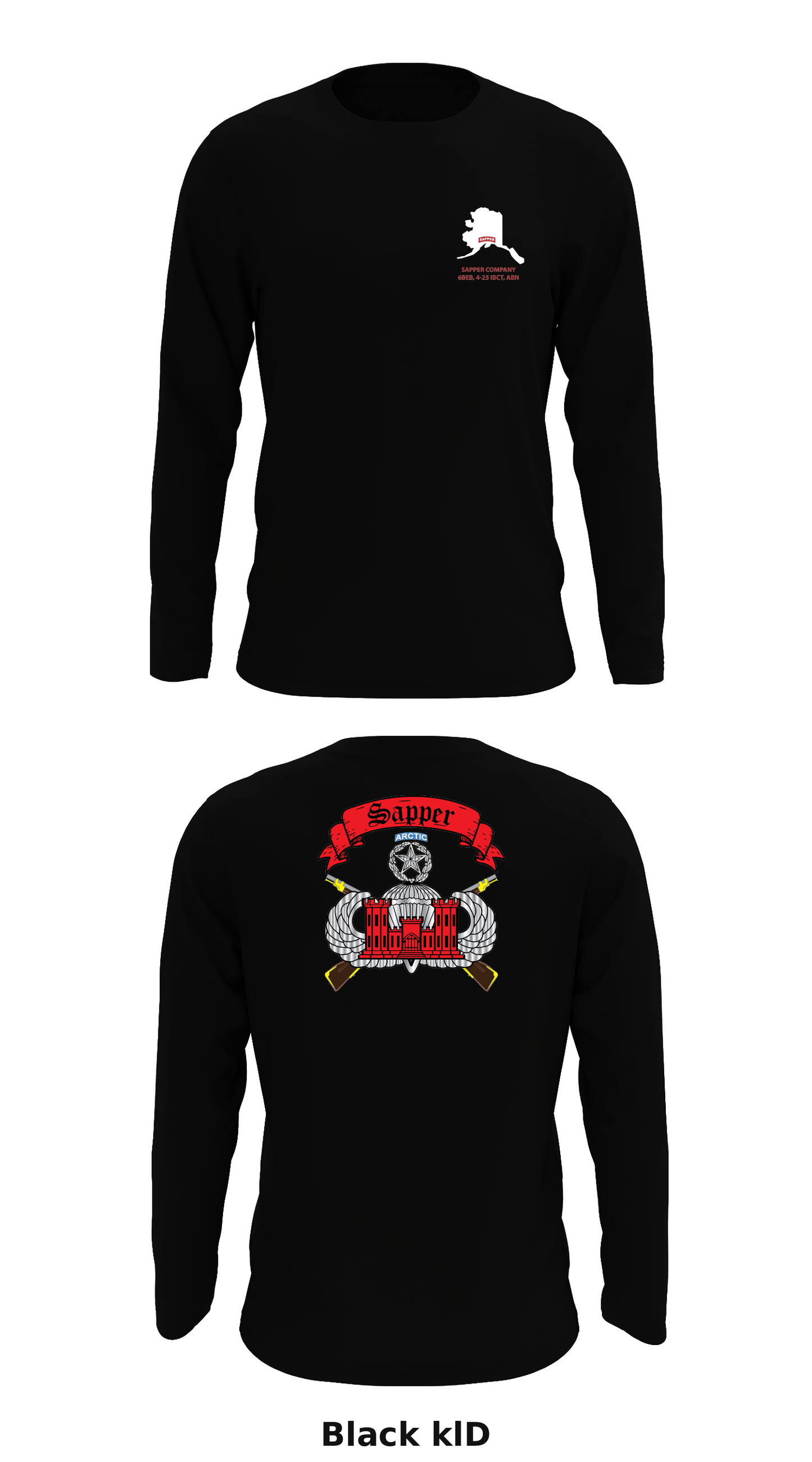 Sapper Company, 6th BEB, 4-25 IBCT (ABN) Store 2 Core Men's LS Performance Tee - klD