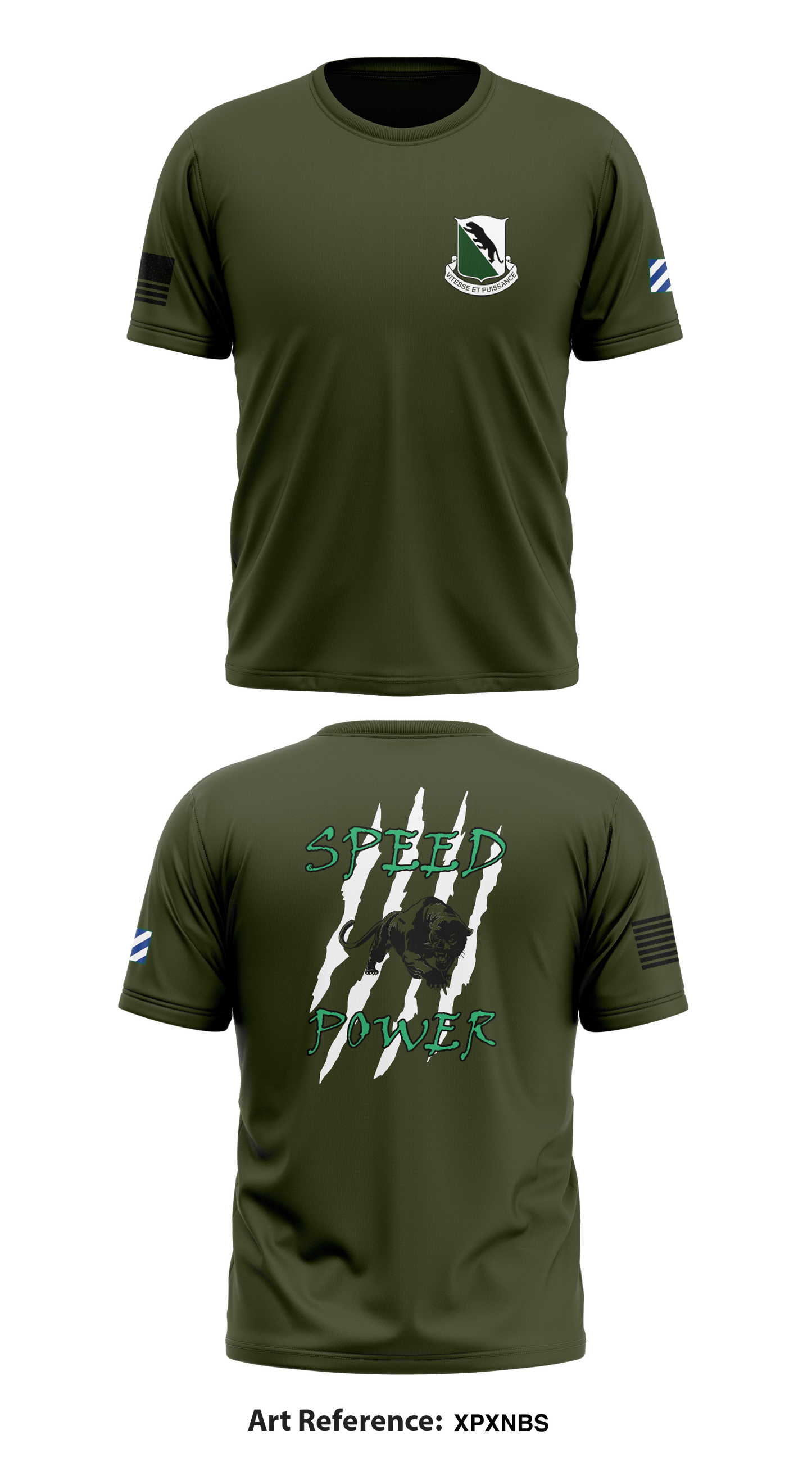 3-69 AR 1ABCT 3ID Store 1 Core Men's SS Performance Tee - XpXNbs