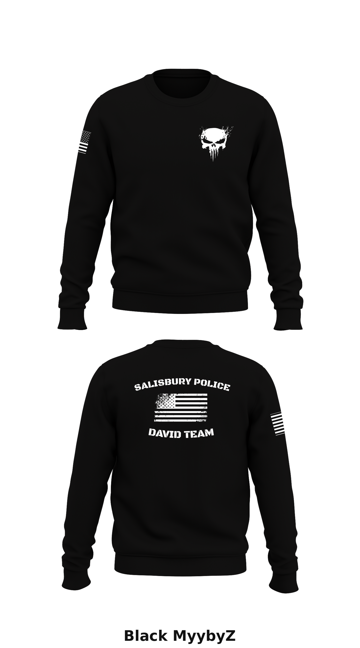 Salisbury PD/David team Store 1 Core Men's Crewneck Performance Sweatshirt - MyybyZ