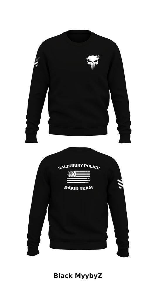 Salisbury PD/David team Store 1 Core Men's Crewneck Performance Sweatshirt - MyybyZ
