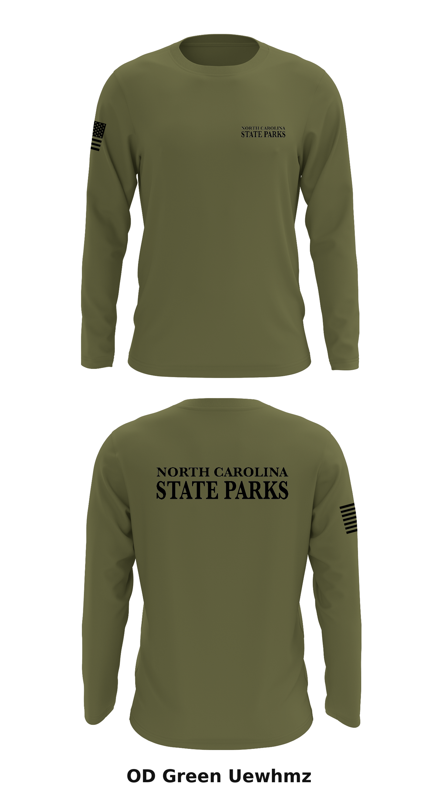 NC STATE PARKS Store 1 Core Men's LS Performance Tee - Uewhmz
