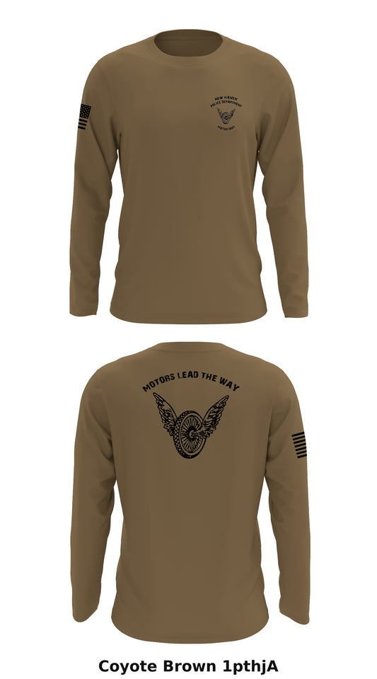 New Haven Police Motor Unit Store 1 Core Men's LS Performance Tee - 1pthjA