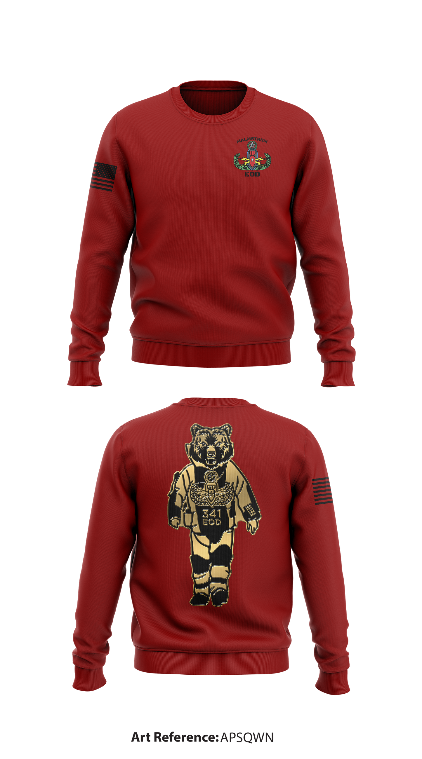Malmstrom EOD Store 1 Core Men's Crewneck Performance Sweatshirt - apsQWn