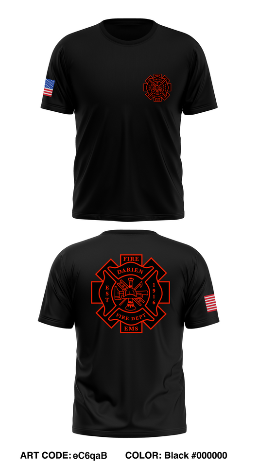 Darien Fire and Rescue Store 1 Core Men's SS Performance Tee - eC6qaB