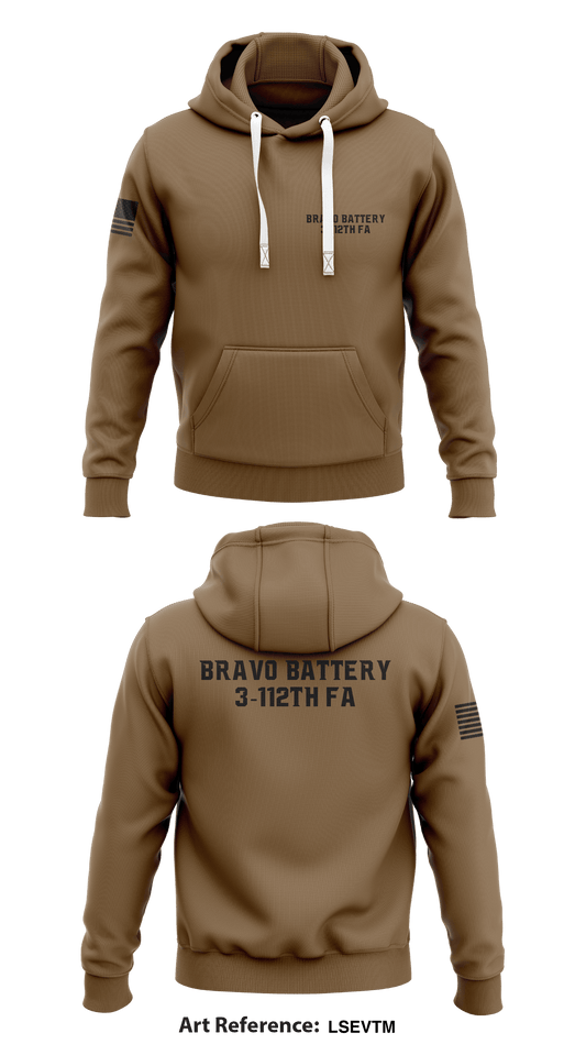 Bravo Battery 3-112th FA Store 1  Core Men's Hooded Performance Sweatshirt - LsEVTm