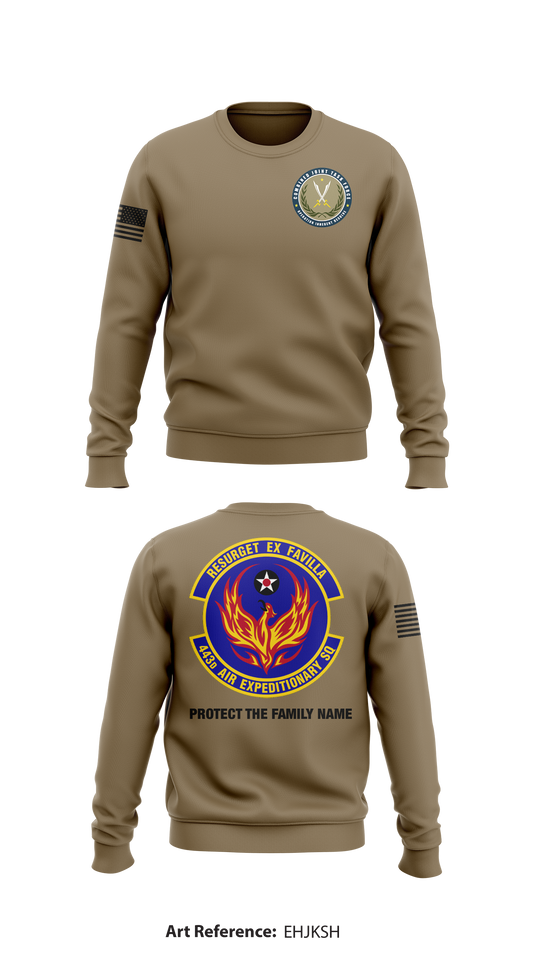 443 AES Store 1 Core Men's Crewneck Performance Sweatshirt - eHJKSH