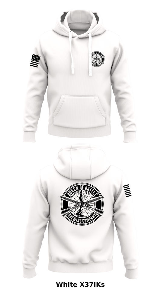 Queen of Battle Brewing Company Store 1  Core Men's Hooded Performance Sweatshirt - X37IKs