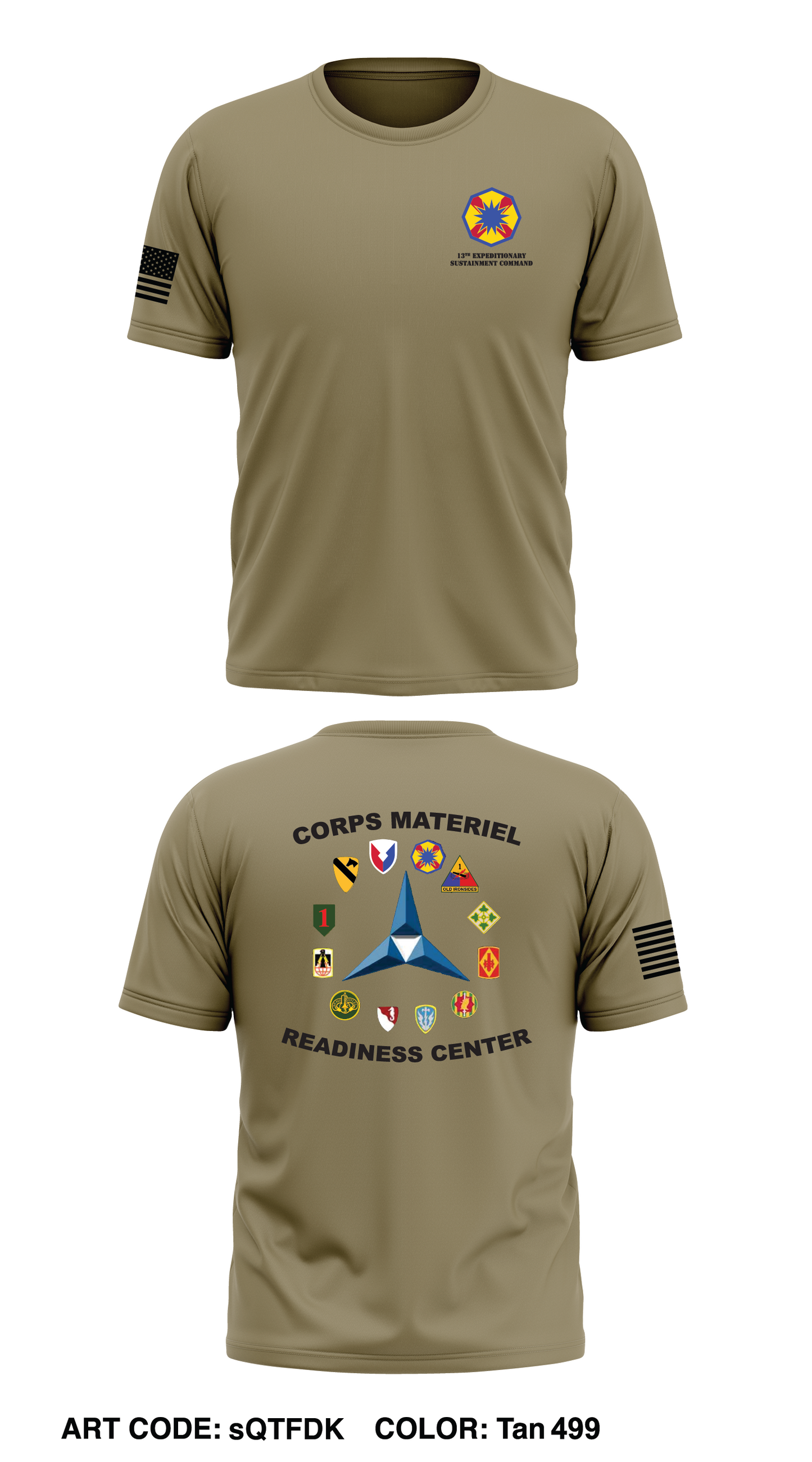 13th ESC CMRC Store 1 Core Men's SS Performance Tee - sQTFDK