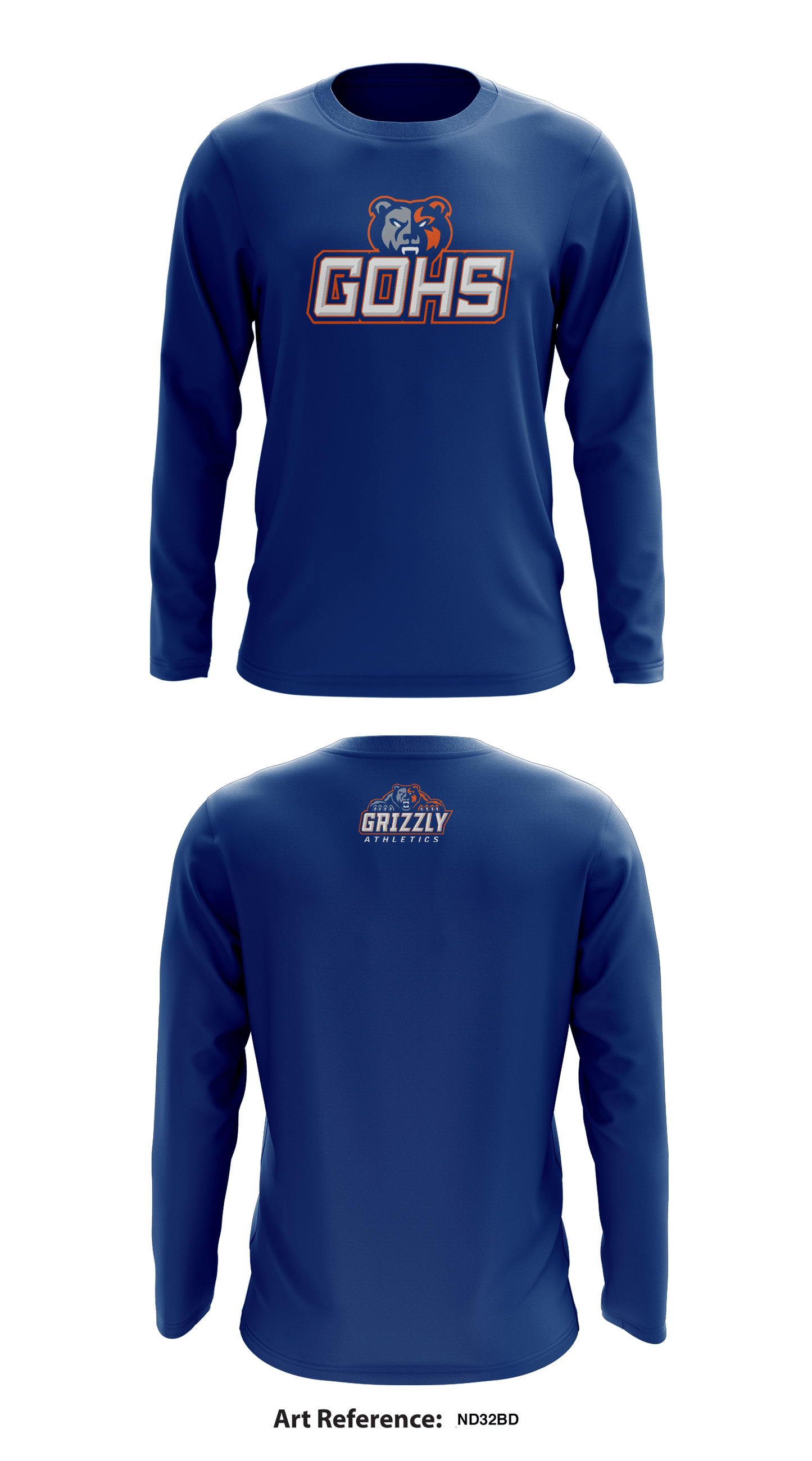 Grand Oaks High School Store 1 Core Men's LS Performance Tee - ND32bd