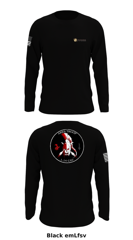 A TRP, 1-14 CAV, 1-2 SBCT Store 1 Core Men's LS Performance Tee - emLfsv