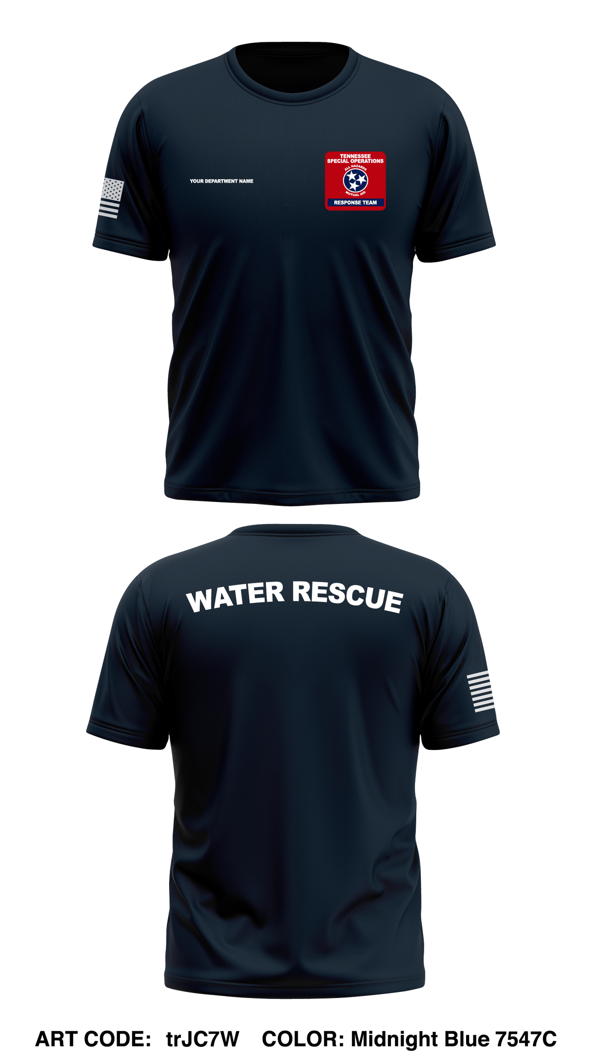 Williamson County Water Rescue  Store 1 Core Men's SS Performance Tee - trJC7W