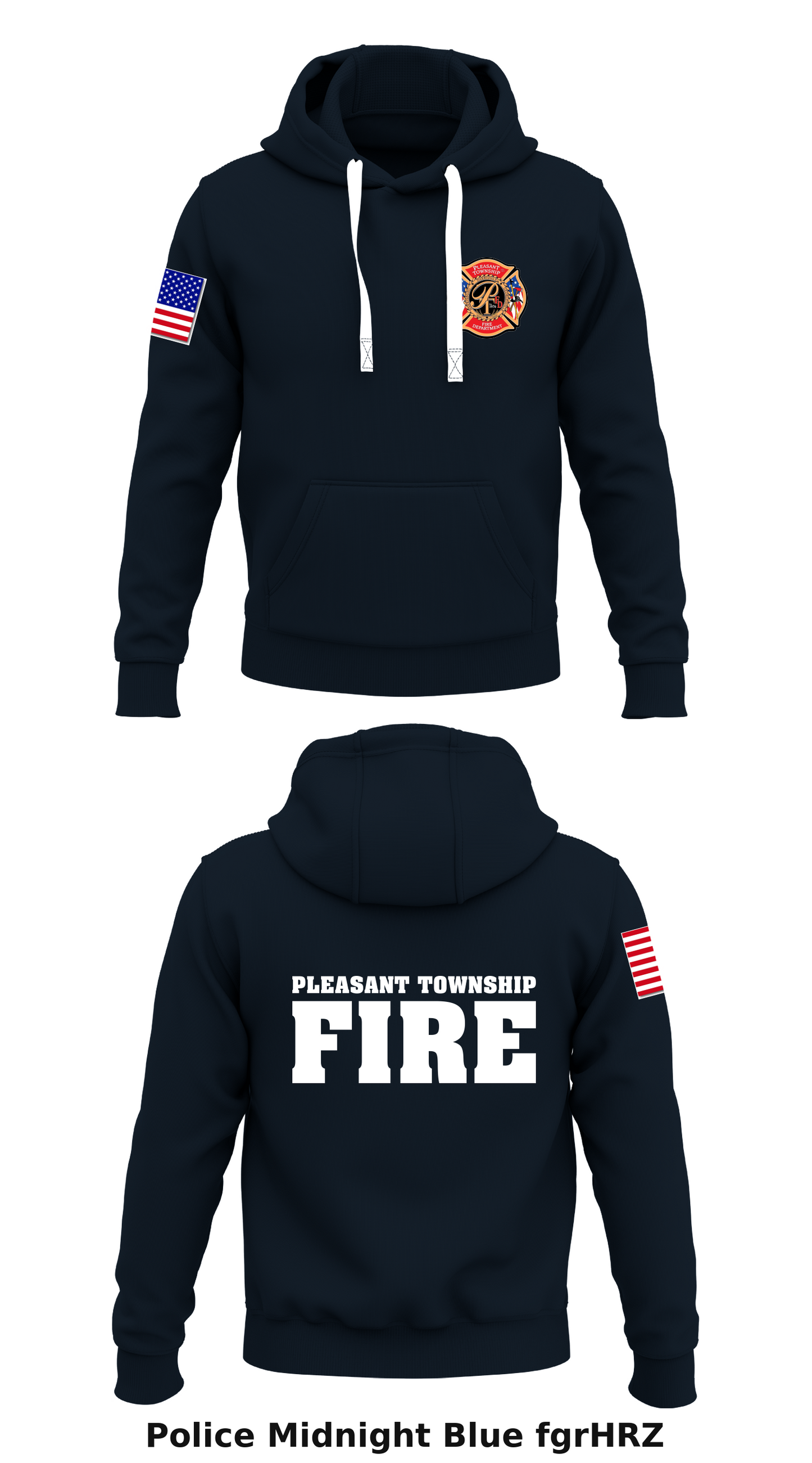 Pleasant Township Fire Department  Store 1  Core Men's Hooded Performance Sweatshirt - fgrHRZ