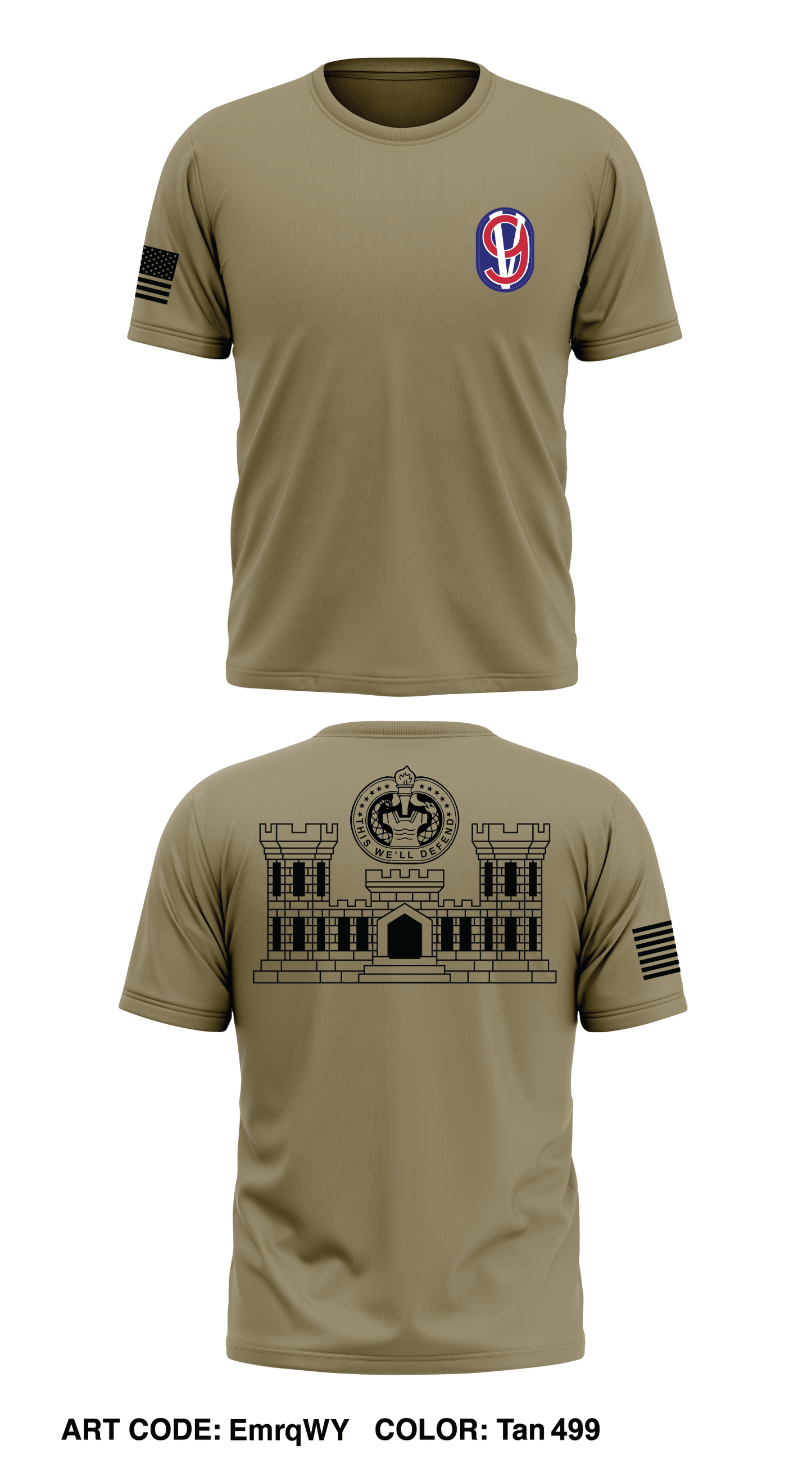 1/390TH EN OSUT Store 1 Core Men's SS Performance Tee - EmrqWY