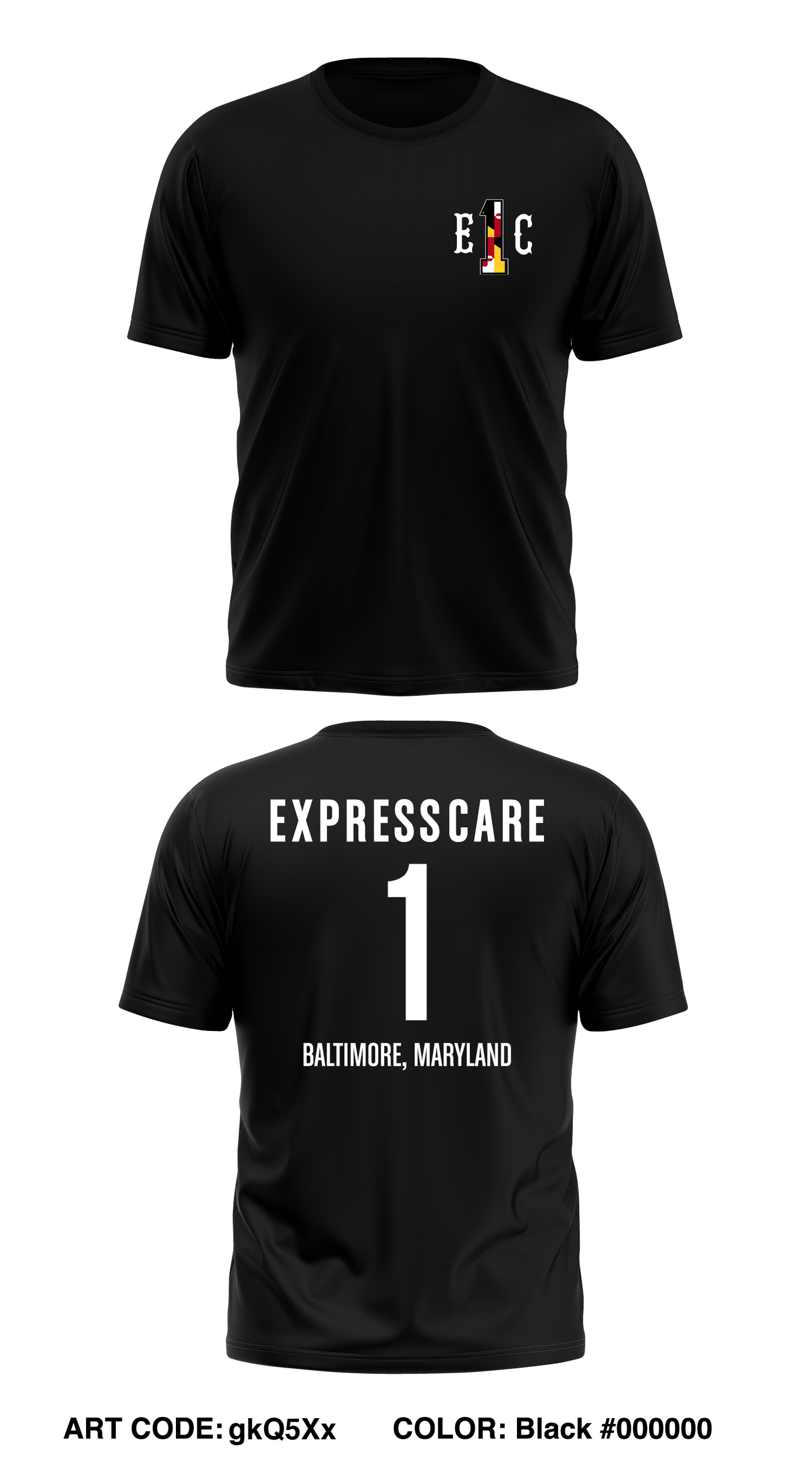 ExpressCare 1 Store 1 Core Men's SS Performance Tee - gkQ5Xx
