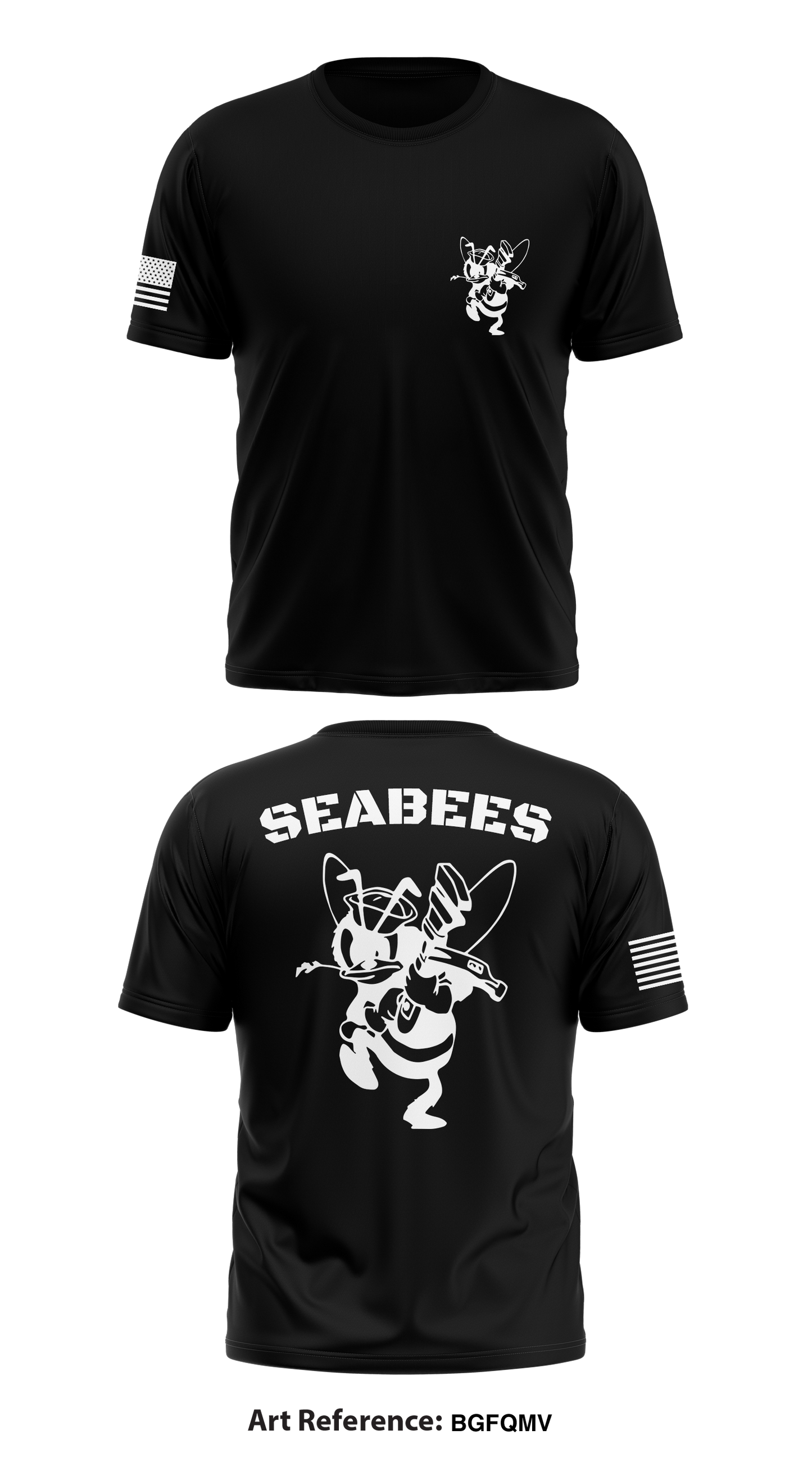 Seabees Store 1 Core Men's SS Performance Tee - BGFqMV