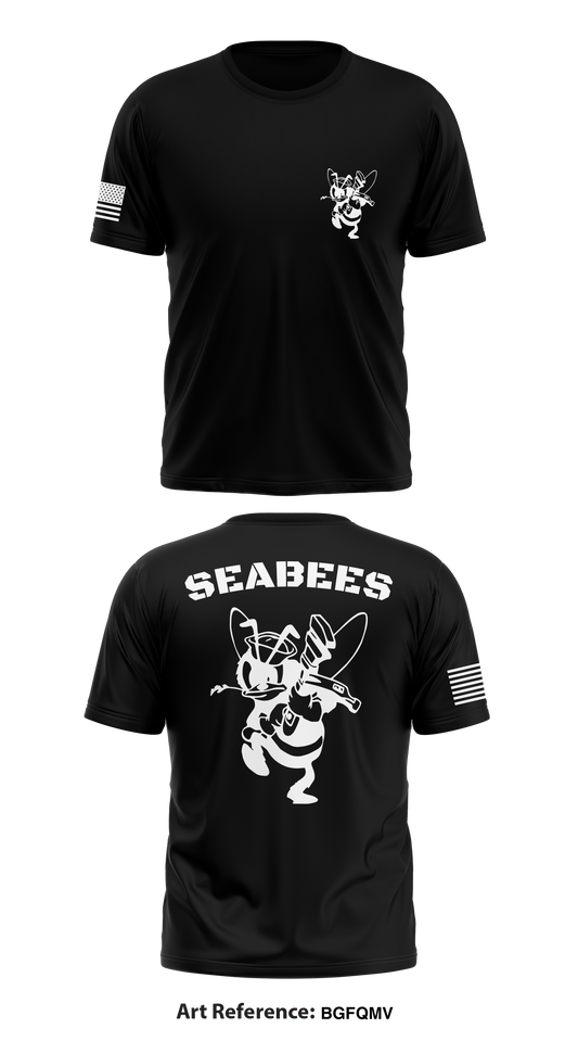 Seabees Store 1 Core Men's SS Performance Tee - BGFqMV