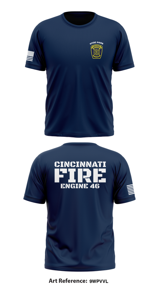 Cincinnati Fire Department Store 1 Core Men's SS Performance Tee - 9WpVVL