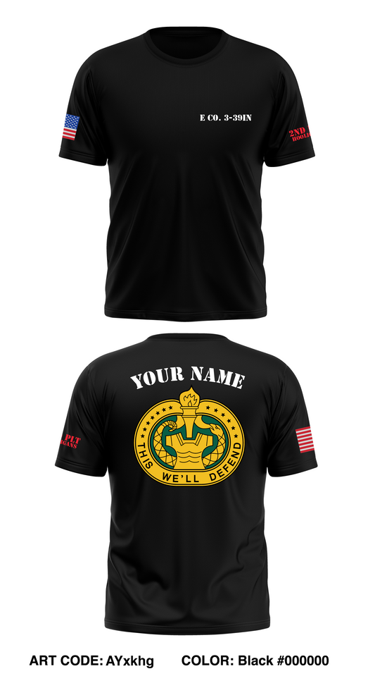 E Co, 3-39th Store 1 Core Men's SS Performance Tee - AYxkhg