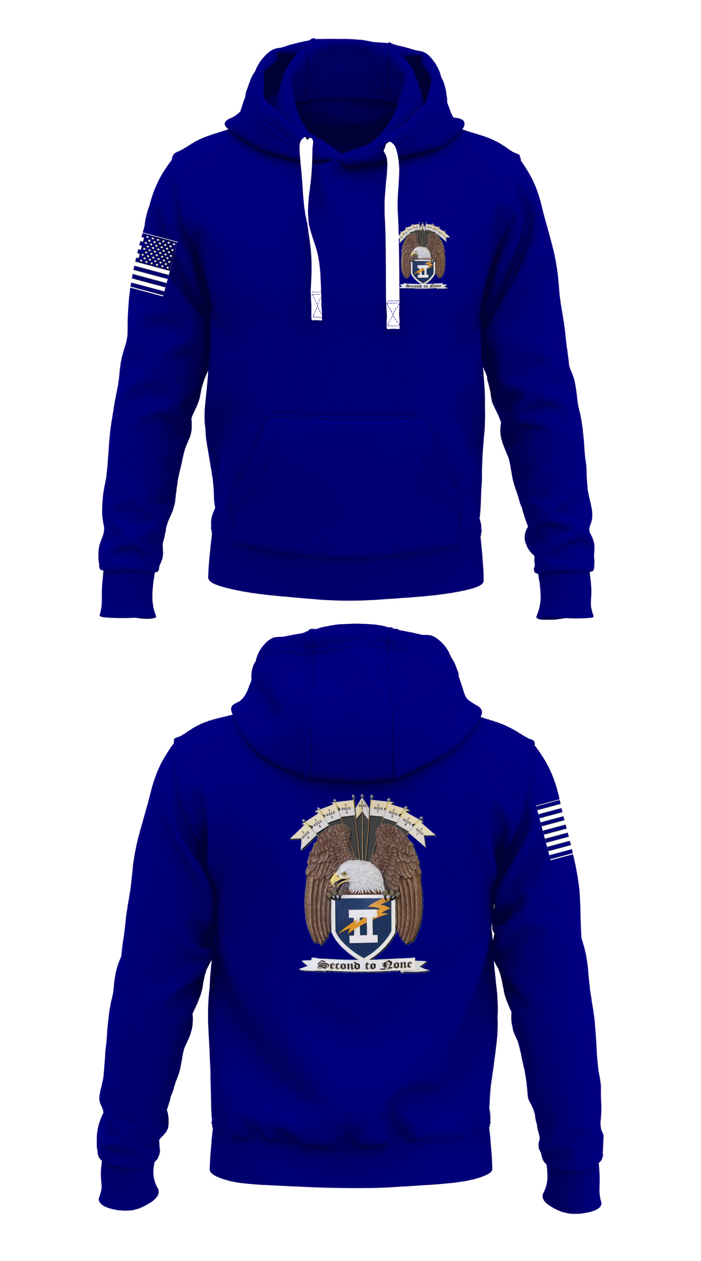 2nd Regimental Staff Store 1  Core Men's Hooded Performance Sweatshirt - 88403329773