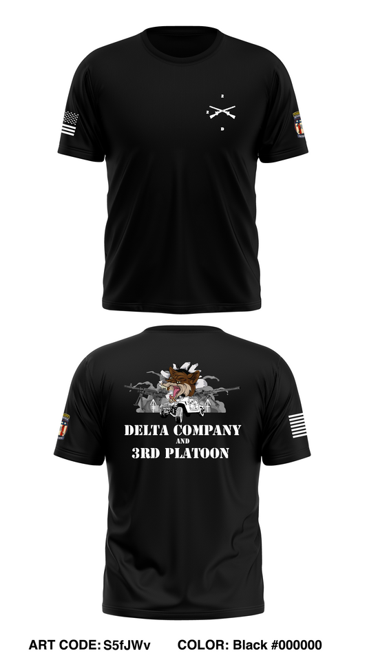 D Co 2nd BN 2nd INF REG Store 1 Core Men's SS Performance Tee - S5fJWv