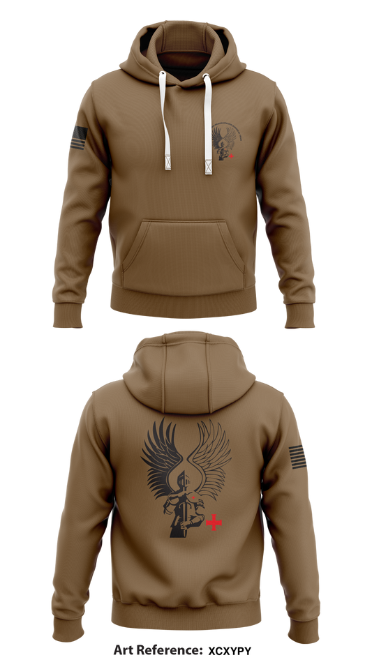 745th Forward Resuscitative Surgical Team  Store 1  Core Men's Hooded Performance Sweatshirt - xCXypY