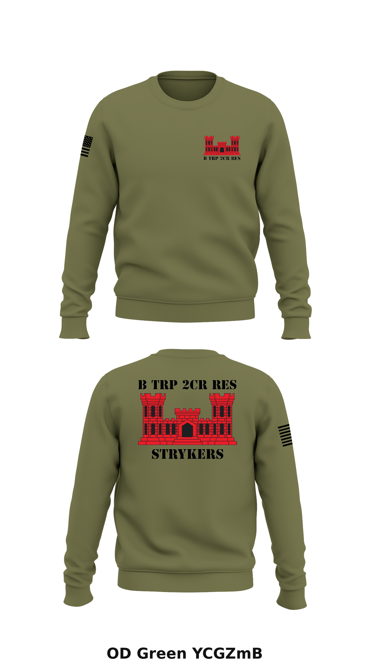B trp 2cr res Store 1 Core Men's Crewneck Performance Sweatshirt - YCGZmB