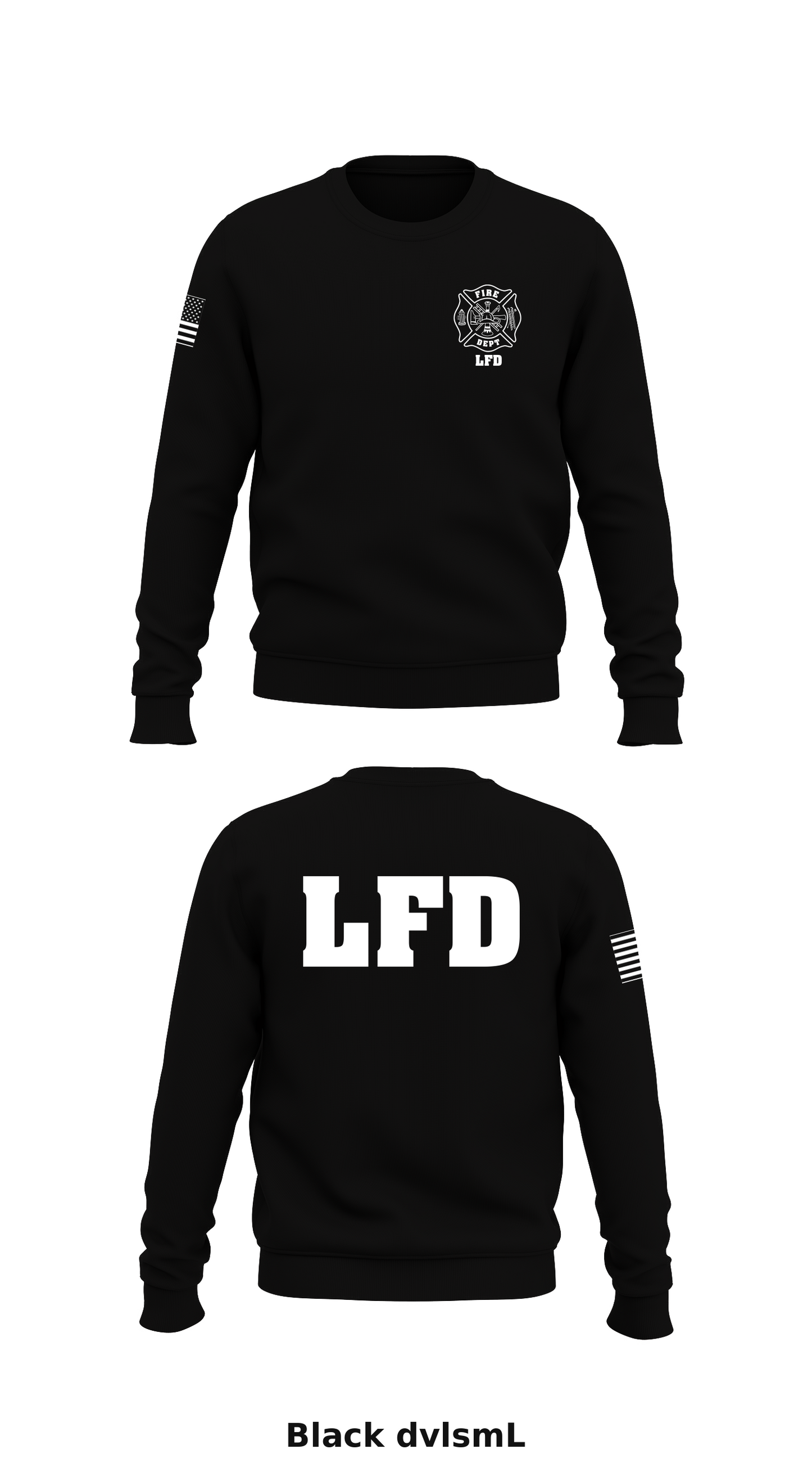 LFD Store 1 Core Men's Crewneck Performance Sweatshirt - dvlsmL