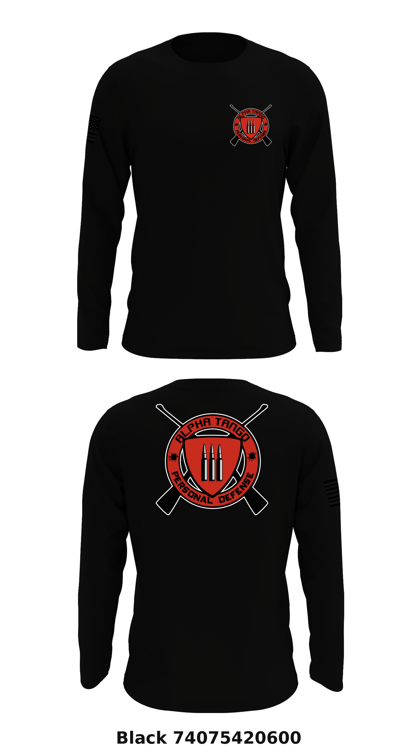 3 Alpha Tango Personal Defense Store 1 Core Men's LS Performance Tee - 74075420600
