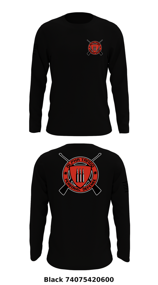 3 Alpha Tango Personal Defense Store 1 Core Men's LS Performance Tee - 74075420600