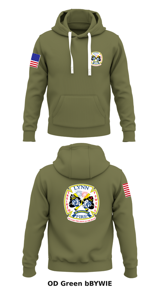 Lynn fire dept Broadway station  Store 1  Core Men's Hooded Performance Sweatshirt - bBYWIE