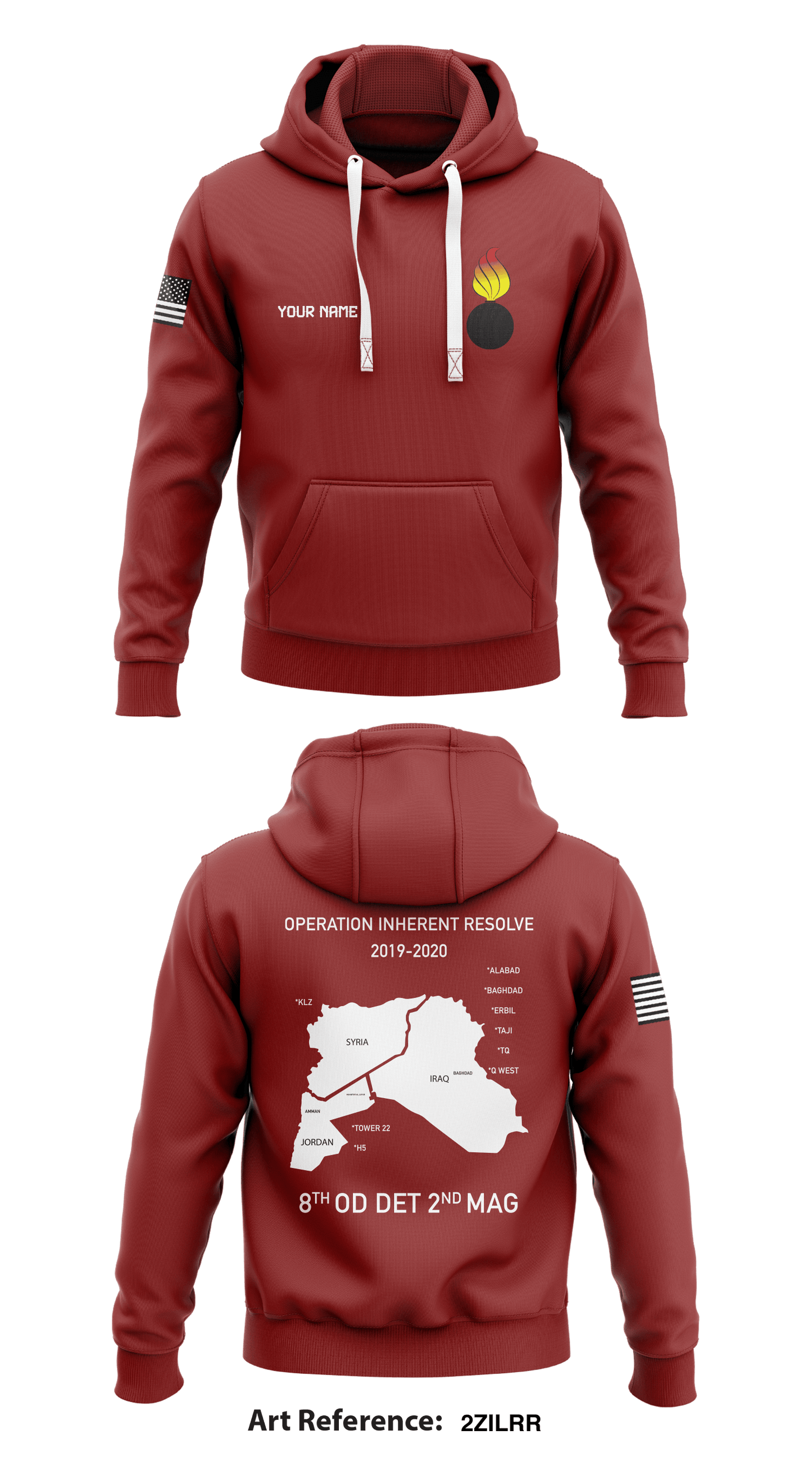 8th ORD 2nd Mag  Store 1  Core Men's Hooded Performance Sweatshirt - 2Zilrr