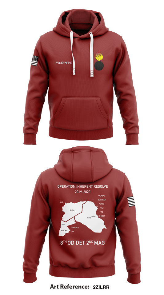 8th ORD 2nd Mag  Store 1  Core Men's Hooded Performance Sweatshirt - 2Zilrr