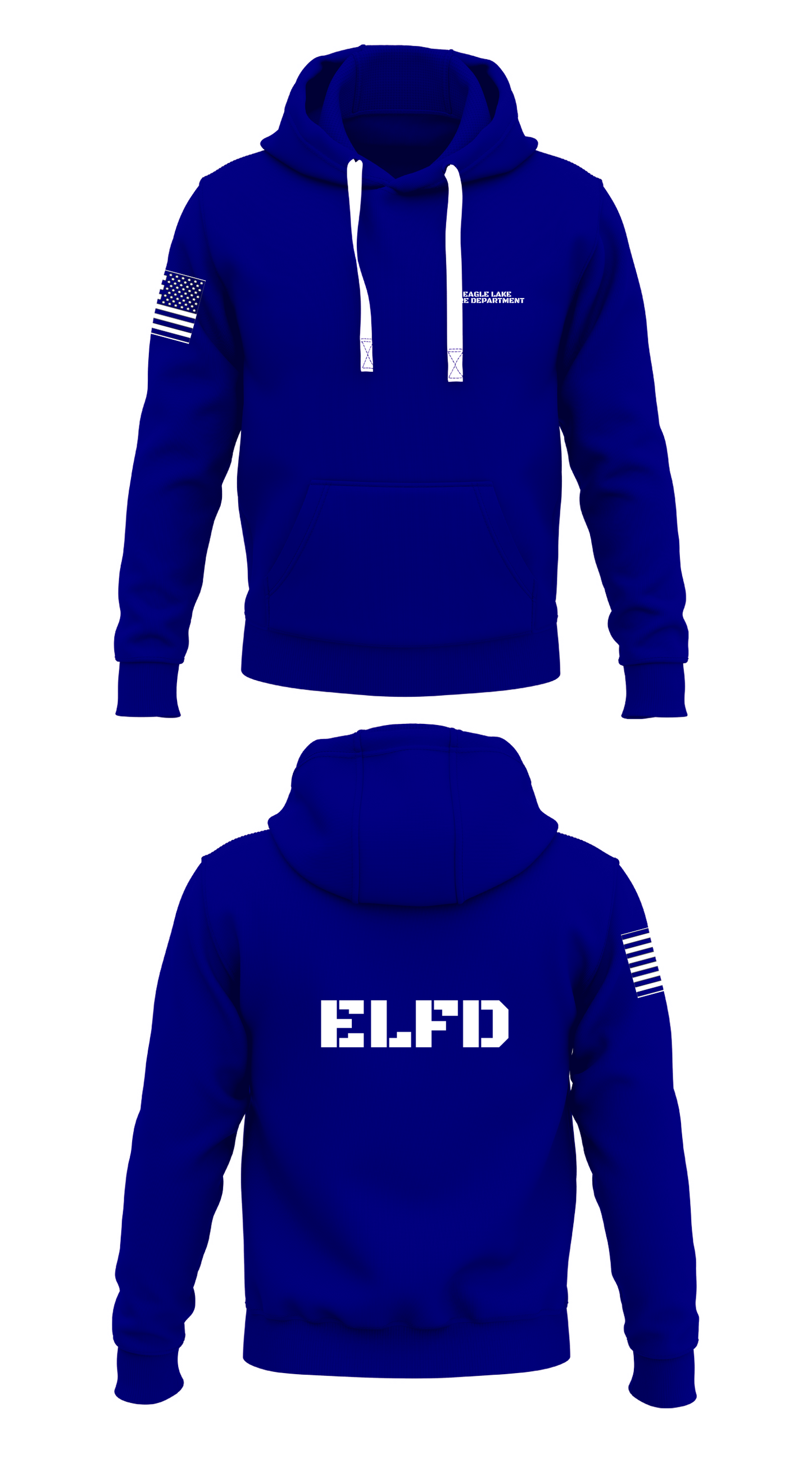 Eagle Lake fire department Store 1  Core Men's Hooded Performance Sweatshirt - 38804900504