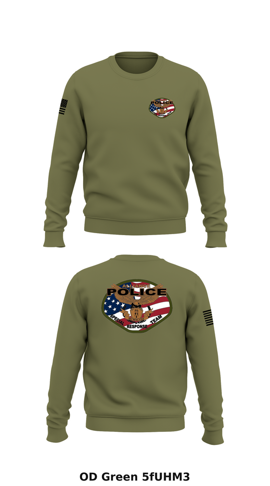 Alliance Police Special Response Team Store 1 Core Men's Crewneck Performance Sweatshirt - 5fUHM3